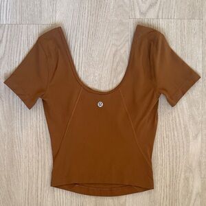 Lululemon Athletica Tan Crop Top